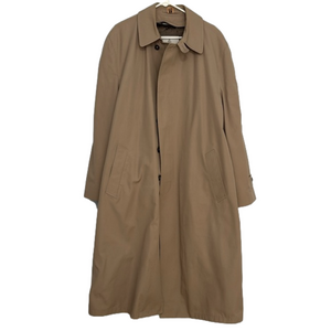 London Fog Vintage Tan Trench Coat with Removable Quilted Liner Size 44 Tall